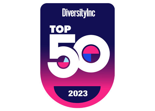 Diversity Inc. Top 50 Companies for Diversity 2023 award badge