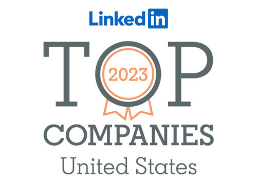 Top Company in the U.S. by LinkedIn Award Badge 2023